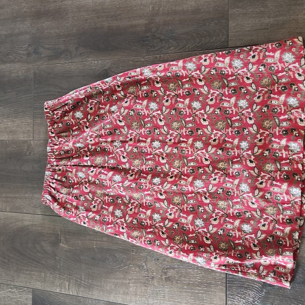 Charter Club Floral Skirt Sz 4 Long Maxi Bohemian Festival